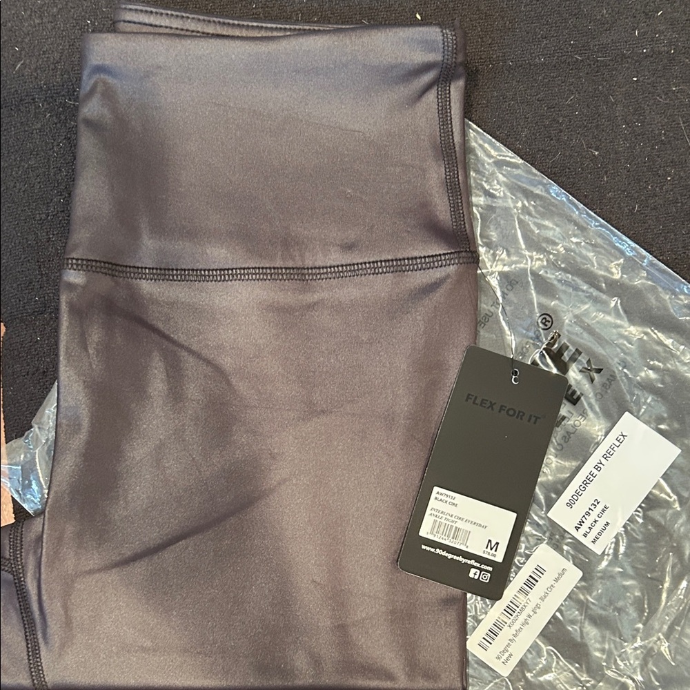 90 Degree By Reflex Black Leggings